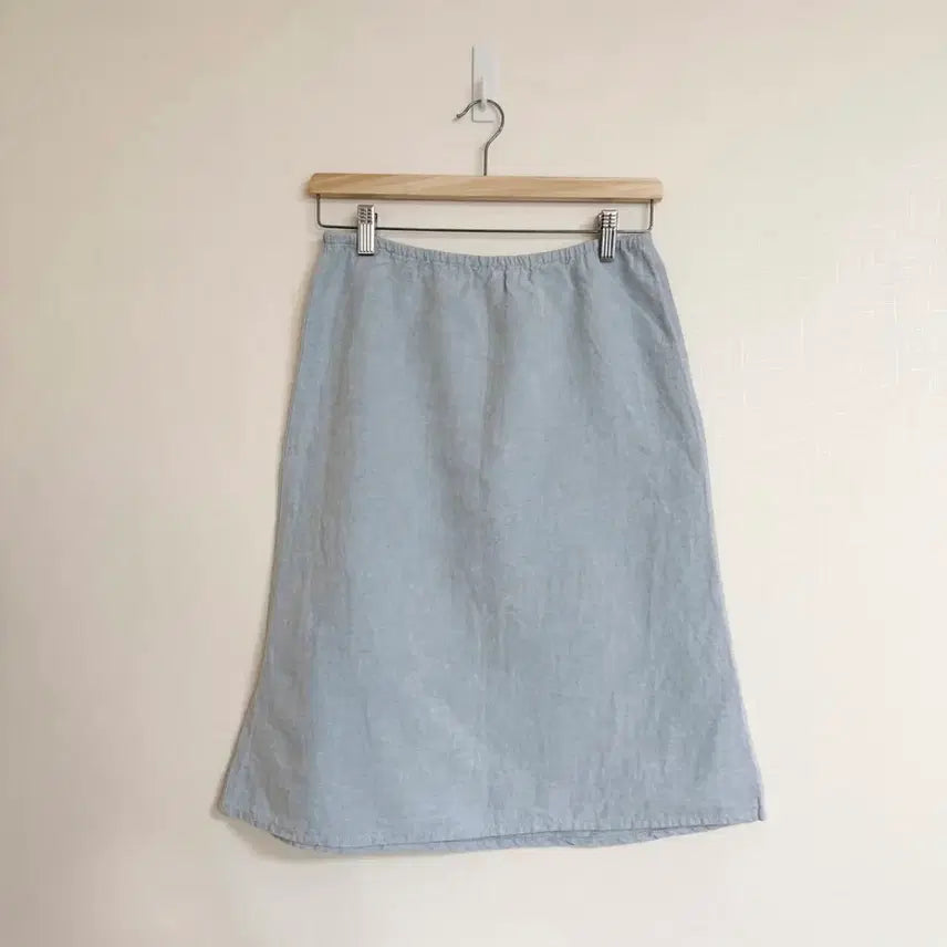 [BUNJANG] Agnes B. Linen Blend Midi Skirt / Agnes B 아네스베 린넨 스커트