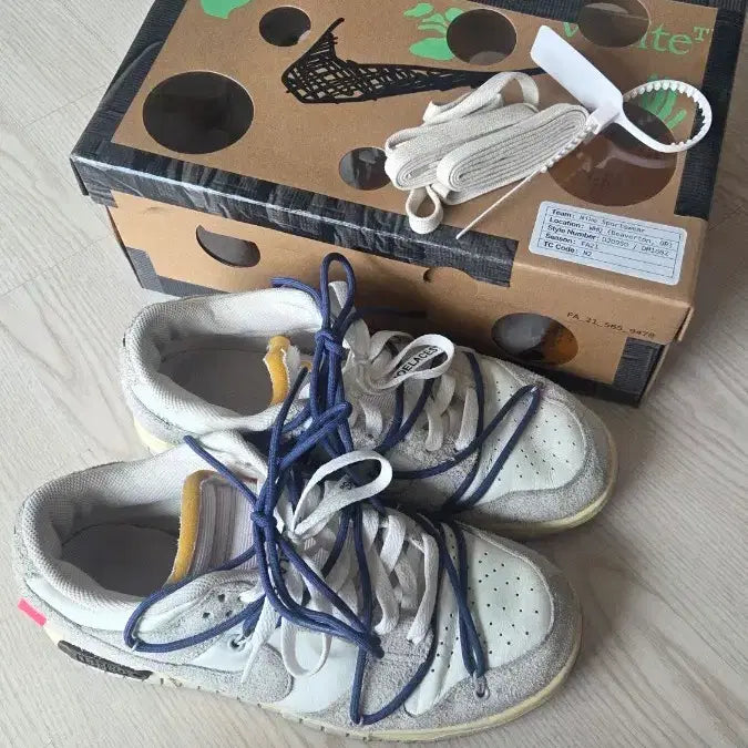 [BUNJANG] Off-White Dunk Low '18 (US 8) / 오프화이트 덩크 LOT 18 사이즈 260