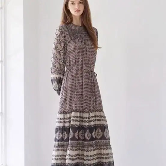 [BUNJANG] Thursday Island Border Pattern Long Dress / 써스데이아일랜드 보더패턴롱원피스