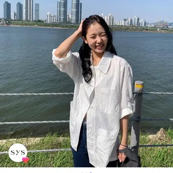 [BUNJANG] SYS Summer Work Jacket Ivory / 시스 SYS SUMMER WORK JACKET 아이보리 새상품 팝니다