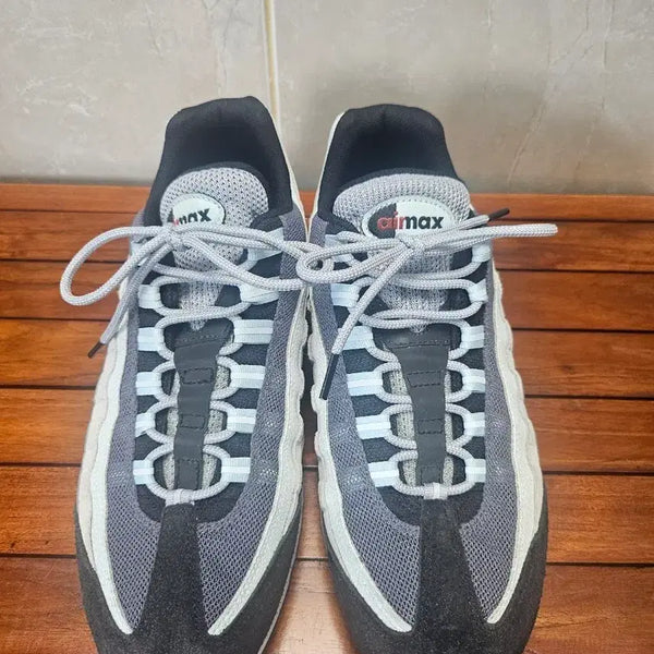 [BUNJANG] Nike Air Max 95 Wolf Grey Rugged Orange Sneakers / 나이키 에어맥스 95 울프 그레이 러그드 오렌지 290