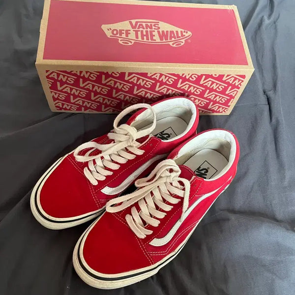 [BUNJANG] Vans Anaheim Old Skool Red / 반스 애너하임 올드스쿨 레드 270사이즈