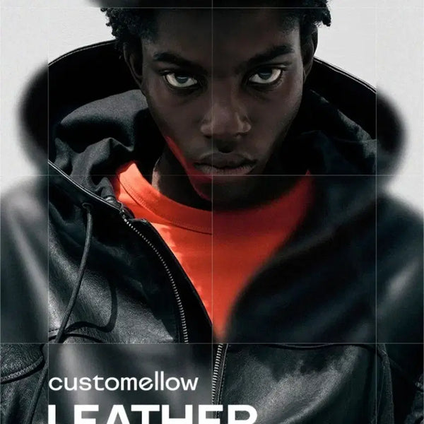 [BUNJANG] Custom mellow Lamb Leather Hooded Jacket / 커스텀멜로우 램레더 후드 자켓