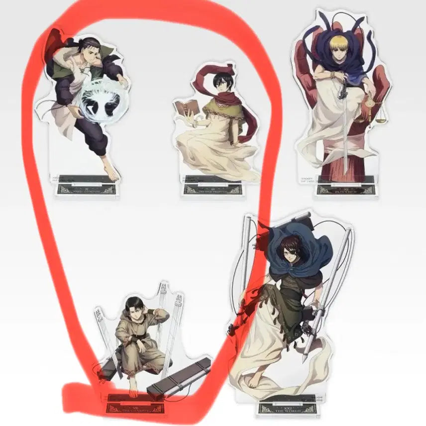 [BUNJANG] Attack on Titan Stage 1 Acrylic Standee Set / 진격의 거인 I상 아크릴 3종 세트 판매