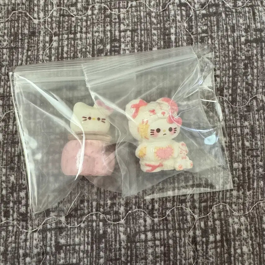 [BUNJANG] Kitty Jam & Bear Figure Bundle Set / 키티 잼, 곰돌이 피규어