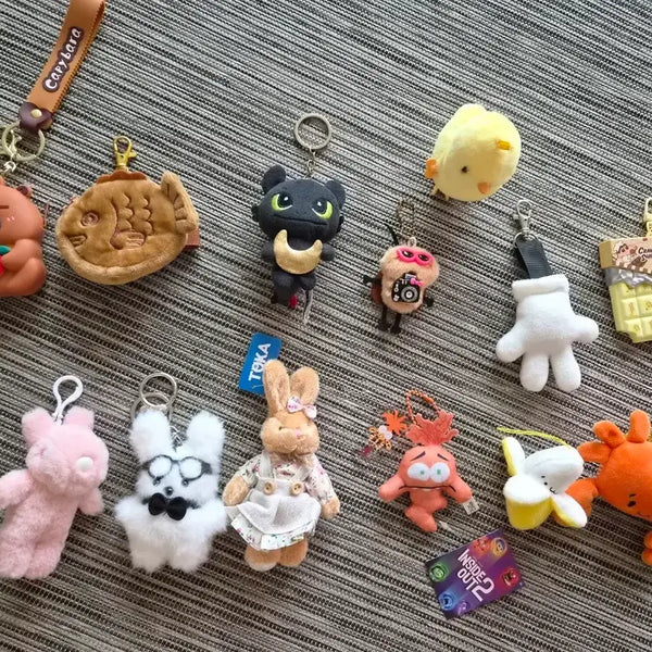 [BUNJANG] Various Character Keychains / 다양한 캐릭터 열쇠고리 키링 인형 각 1천원 씩