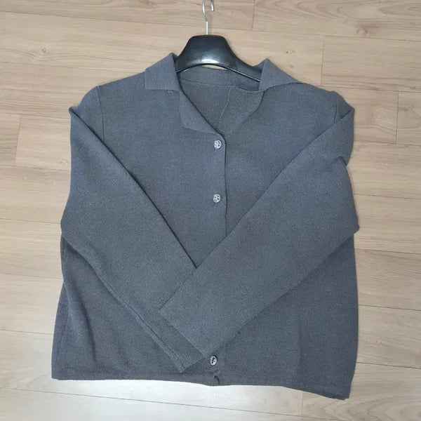 [BUNJANG] Briel Grey Knit Cardigan / 브리엘 그레이 니트 가디건