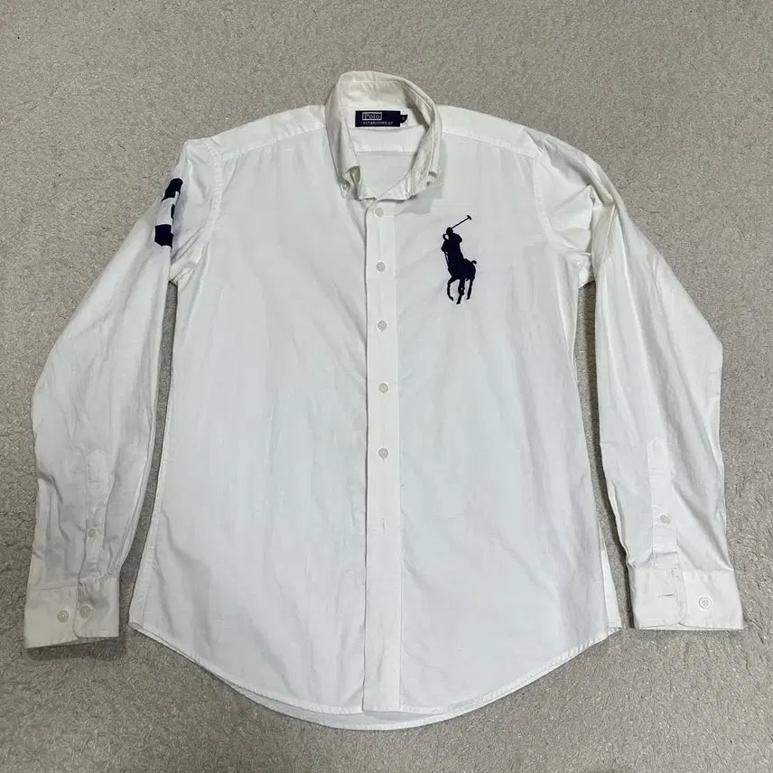 [BUNJANG] Polo Ralph Lauren Big Pony Shirt White / 폴로 빅포니 셔츠 화이트 s