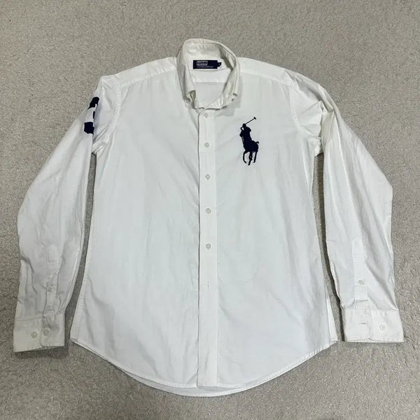 [BUNJANG] Polo Ralph Lauren Big Pony Shirt White / 폴로 빅포니 셔츠 화이트 s