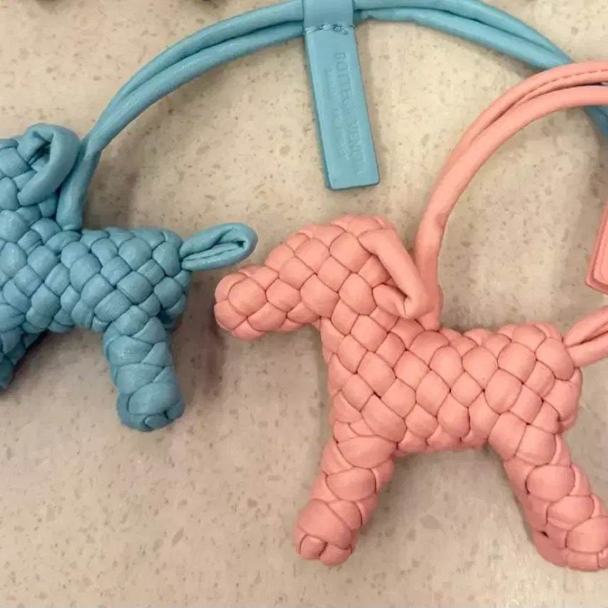 [BUNJANG] Handmade Leather Dog Bag Charm Keychain / [새상품/최저가] 수제 가죽 강아지 가방 백참 키링