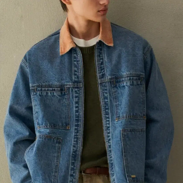 [BUNJANG] Classic Hard Denim Trucker Jacket / 클랙식 하드 데님 트러커자켓