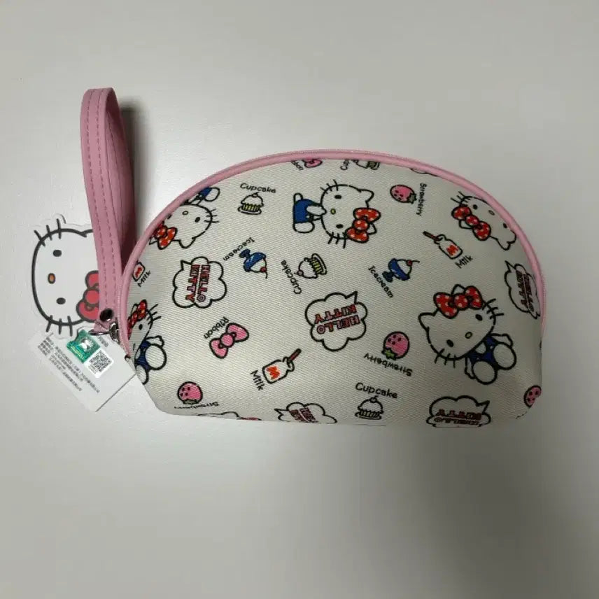 [BUNJANG] Hello Kitty Half-Moon Pouch / 헬로키티 반달 핑크 파우치