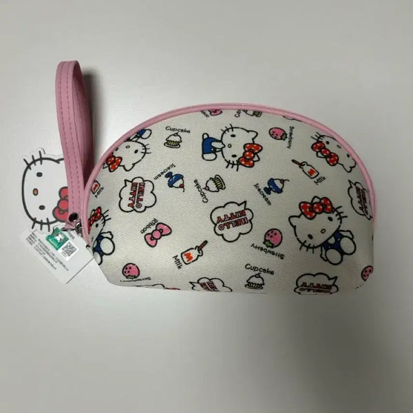 [BUNJANG] Hello Kitty Half-Moon Pouch / 헬로키티 반달 핑크 파우치