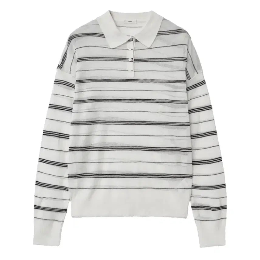 [BUNJANG] Auren Stripe Knit Ivory / 어랜 스트라이프 니트 아이보리