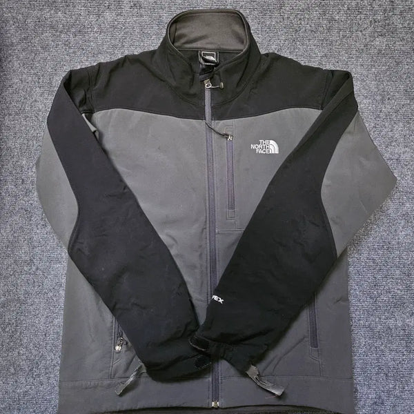 [BUNJANG] The North Face APEX Softshell Color Block Jacket (Gray/Black) / 노스페이스 APEX 소프트쉘 배색 재킷 (그레이/블랙)