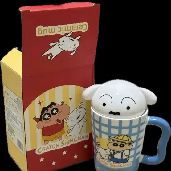 [BUNJANG] Crayon Shin-chan Shiro Ceramic Mug / 짱구 흰둥이 세라믹 머그컵 크레용신짱 시로