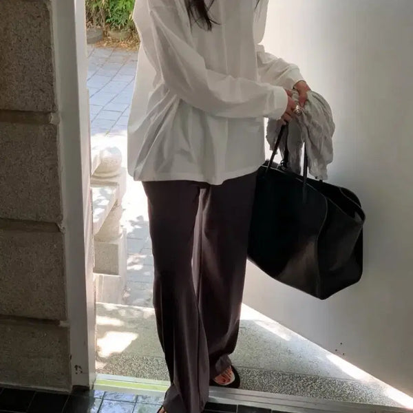 [BUNJANG] Brunch&Co. Cube Bending Pants Charcoal / 브런치 BR - 큐브 밴딩 팬츠 차콜
