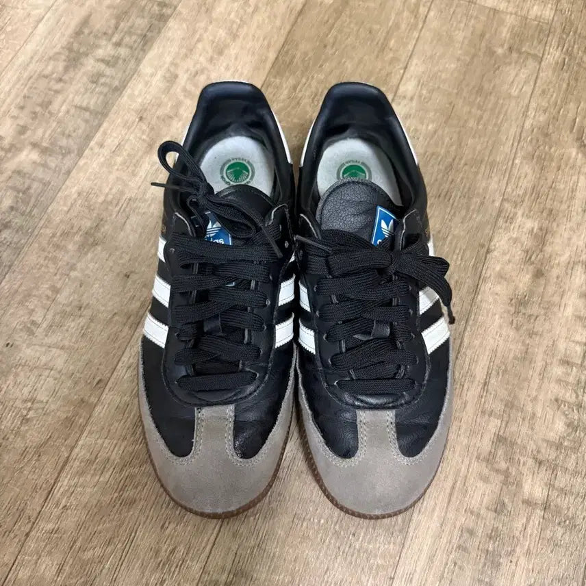 [BUNJANG] Adidas Samba Black White Sneakers / [235] 아디다스 삼바 블랙 화이트 운동화