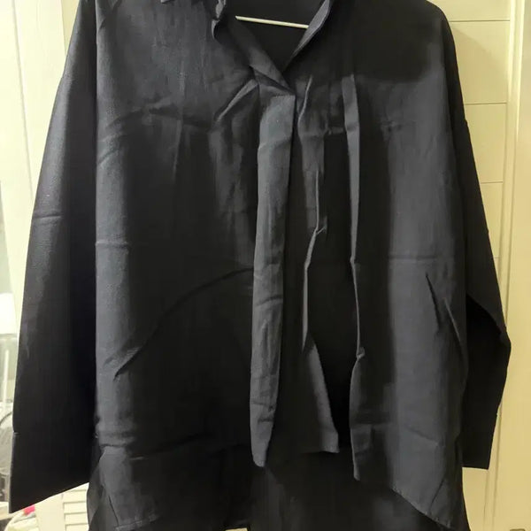 [BUNJANG] Modern Black Shirt S-M / 모던한 블랙 셔츠 s-m