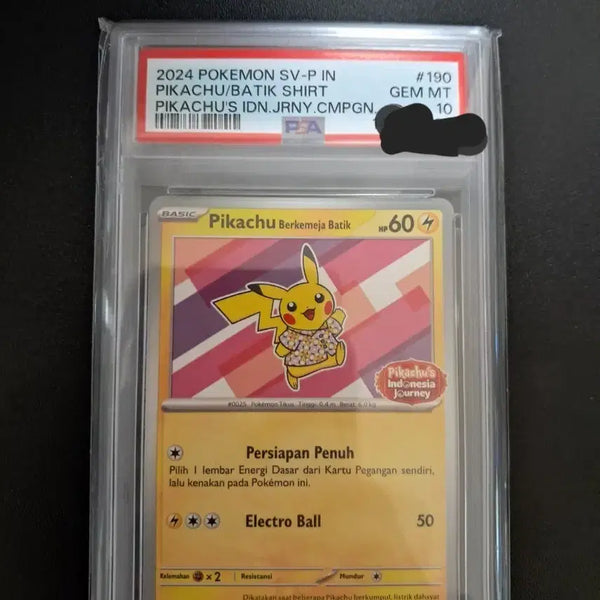 [BUNJANG] Batik Pikachu PSA 10 Graded Card / 바틱 피카츄 psa10 팝니다