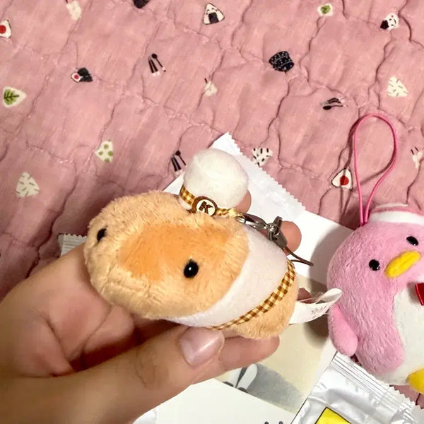 [BUNJANG] Chef Capybara Plush Keychain / 요리사 카피바라 인형 키링