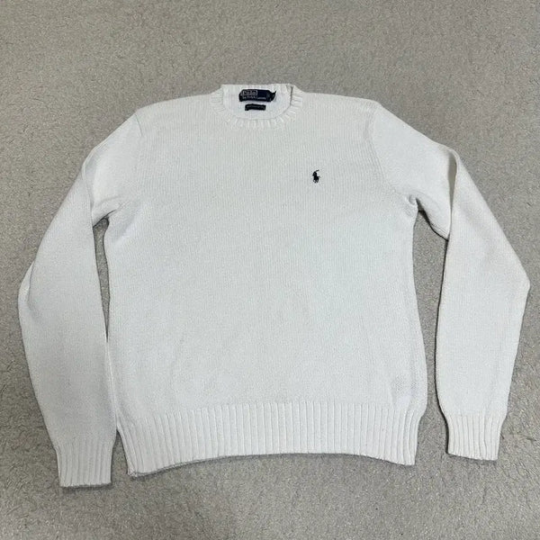 [BUNJANG] Polo Knit White M / 폴로 니트 화이트 m