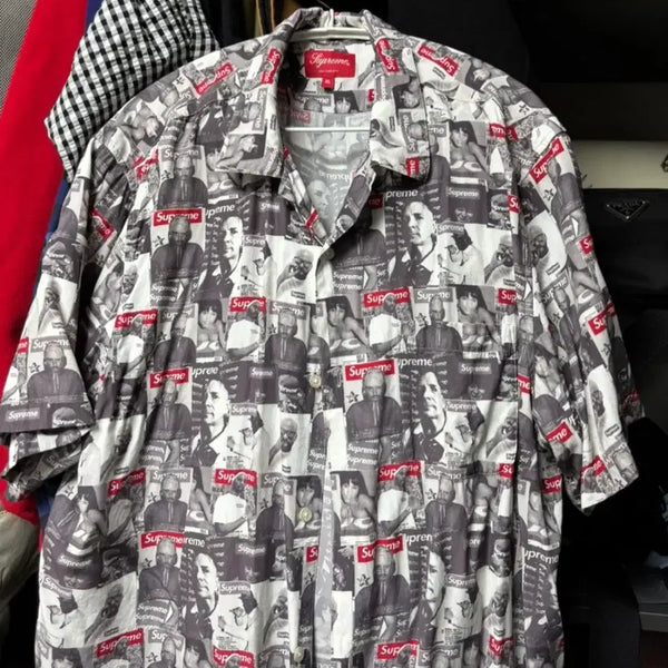 [BUNJANG] Supreme 23SS Magazine Pattern Shirt XL / [XL] 23ss 슈프림 매거진 셔츠
