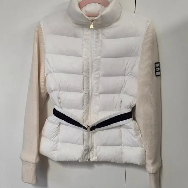 [BUNJANG] South Cape Genuine Golf Knit Goose Down Padding S / 사우스케이프 정품 골프 니트 구스패딩 S