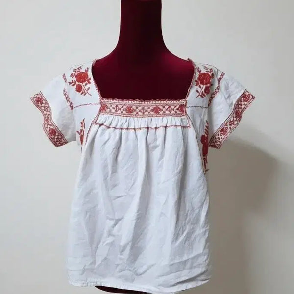 [BUNJANG] Forever 21 Cotton Embroidered Top / forever21 코튼 자수 탑
