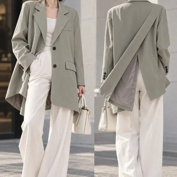 [BUNJANG] Dint Oversized Back Slit Boxy Jacket / 딘트 오버핏 뒷슬릿 포인트 박시자켓