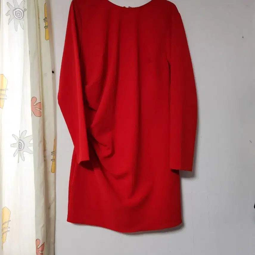 [BUNJANG] H&M Red Side Shirred Dress M / H&M 레드 옆구리 셔링  원피스 M 165/96A