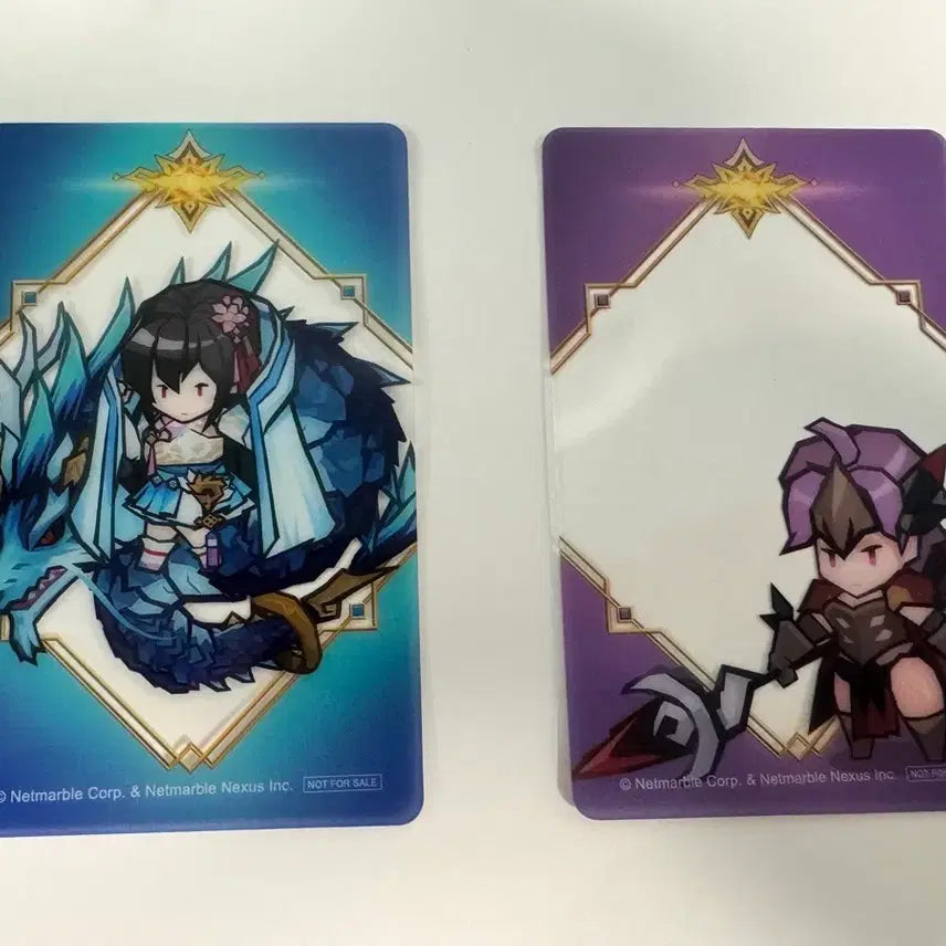 [BUNJANG] Seven Knights Acrylic Card Set (2 Types) / 세븐나이츠 아크릴카드 2종 세트