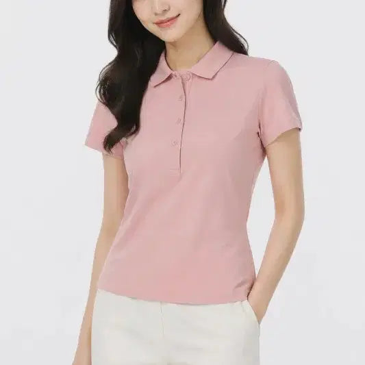 [BUNJANG] Calvin Klein Polo T-Shirt / 여S/캘빈클라인 카라티
