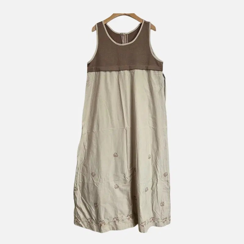 [BUNJANG] Beige Women's One-Piece Dress / 베이지 여자 FREE 원피스 O2538