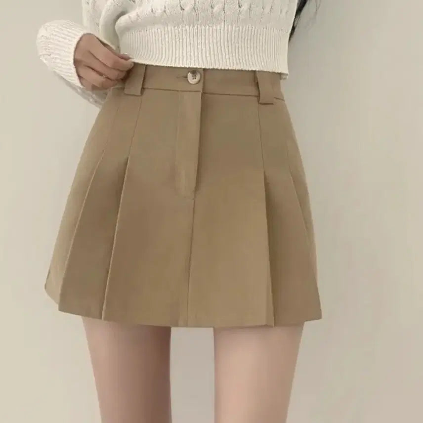 [BUNJANG] Ablie Beige Skirt / 에이블리 베이지 치마