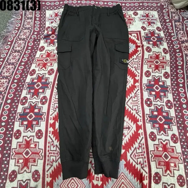 [BUNJANG] National Geographic Cargo Pants Black / 내셔널지오그래픽 카고 바지 블랙 26 9/1