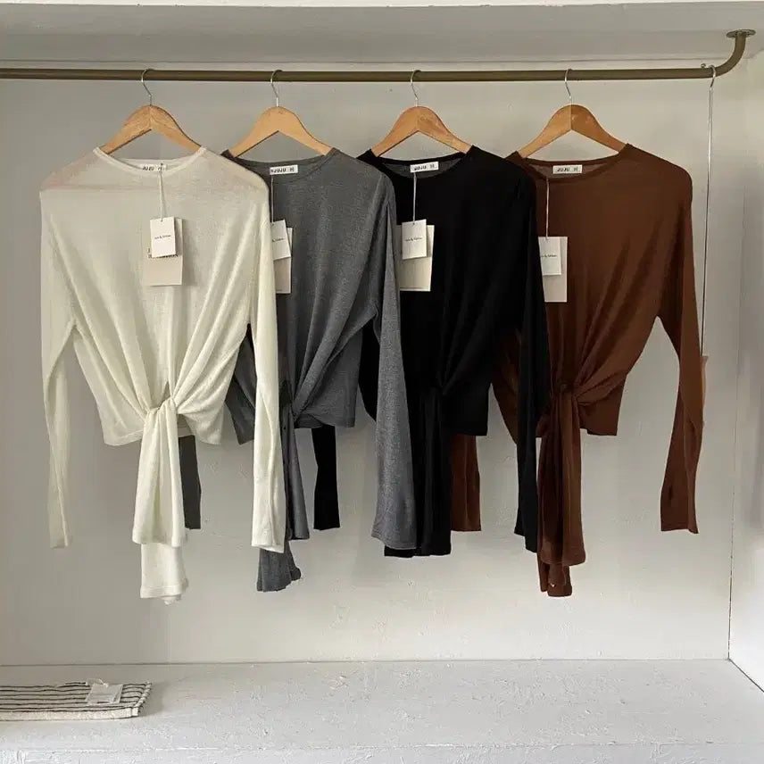 [BUNJANG] Twist Knit T-Shirt / 꼬임니트티