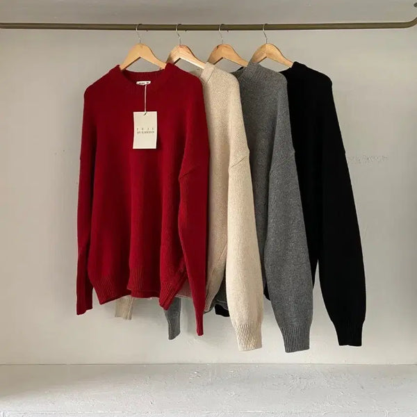 [BUNJANG] Juju Oversized Knit Sweater / 주주 오버니트