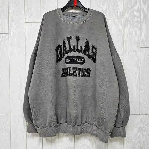 [BUNJANG] Vintage Oversized Fleece Sweatshirt / 빈티자오버 기모 맨투맨