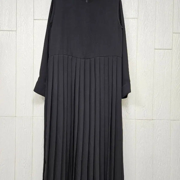 [BUNJANG] Black Pleated Dress / 플리츠원피스