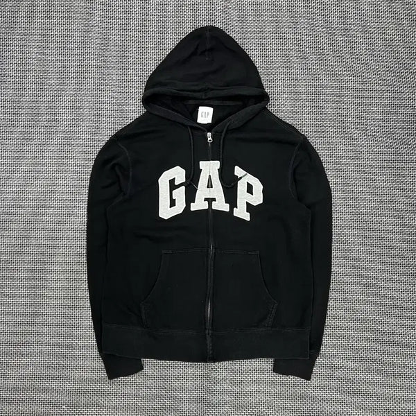 [BUNJANG] Gap Black Hoodie Zip-Up M / 갭 블랙 후드집업