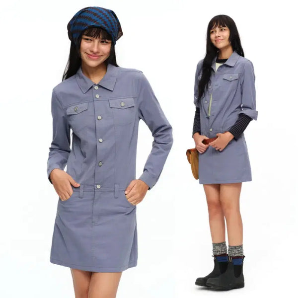 [BUNJANG] OINIMI Multi-Pocket Jumpsuit Work Mini Dress / OINIMI 원피스 멀티 포켓 점프수트 워크 미니 원피스