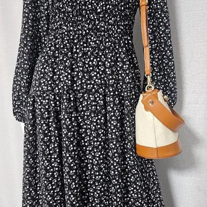 [BUNJANG] Roem Button Front Band Lined Dress / Roem 뒤 단추 몸판 밴드...안감 원피스