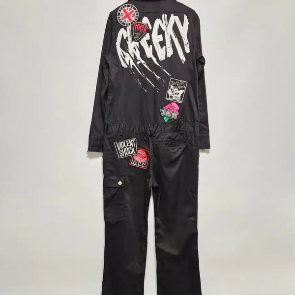 [BUNJANG] JSG Black Wappen Jumpsuit / 레어템 희귀매물 JSG 와펜 블랙 점프수트