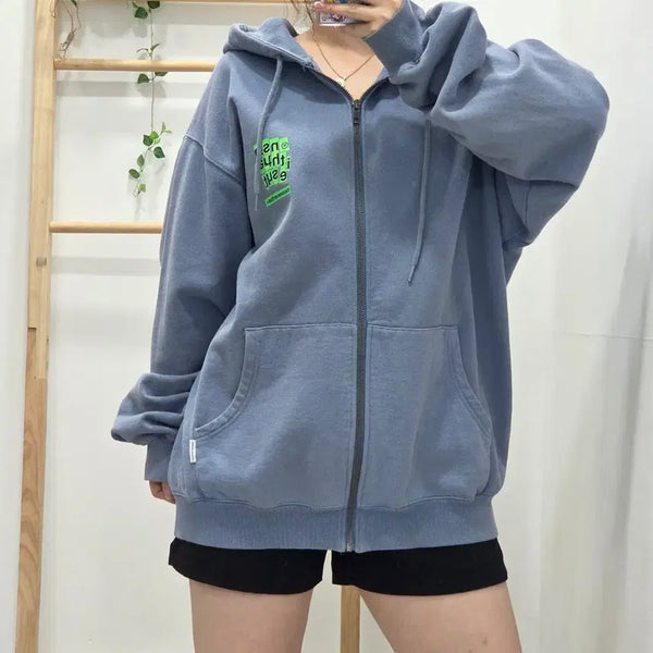 [BUNJANG] thisisneverthat Logo Printing Hooded Zip-Up (L) / [L]디스이즈네버댓 로고 프린팅 후드 집업