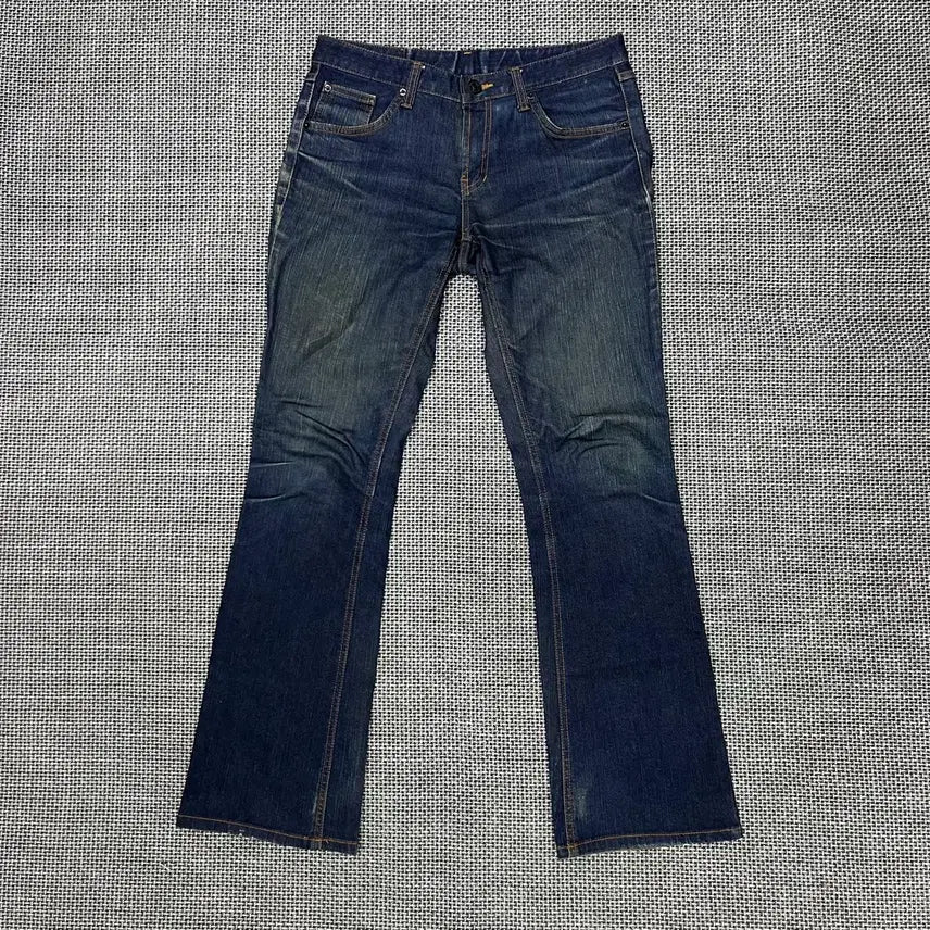 [BUNJANG] Vintage Raw Denim Bootcut Jeans / 빈티지 생지 부츠컷 데님팬츠