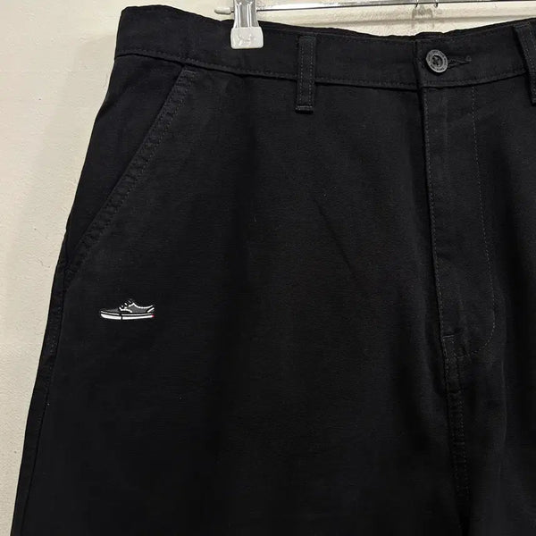 [BUNJANG] Vans Small Logo Skater Deck Cotton Bermuda Pants / 반스 스몰로고 스케이터 덱 코튼 버뮤다 팬츠