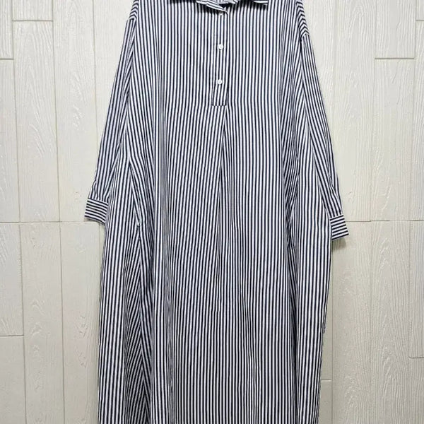 [BUNJANG] Plus Size Striped Dress / 빅사이즈 스트라이프 원피스