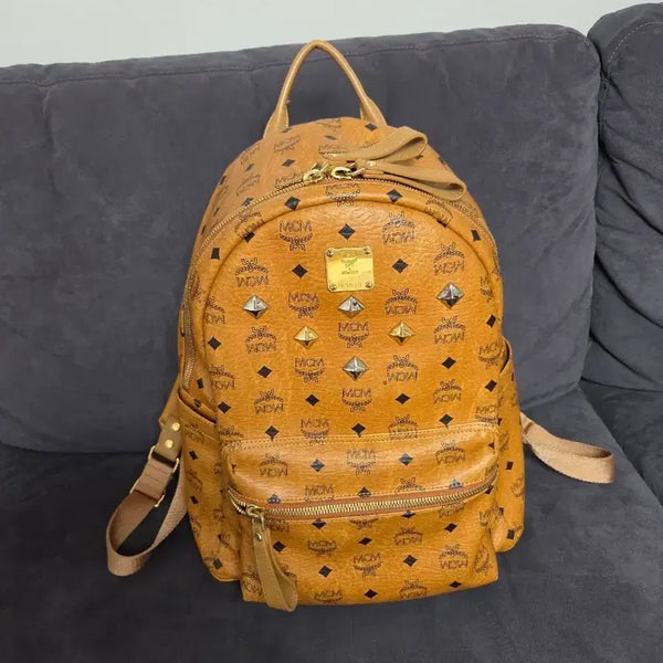 [BUNJANG] MCM Visetos Backpack Large Brown / MCM 비세토스 백팩 큰사이즈  브라운
