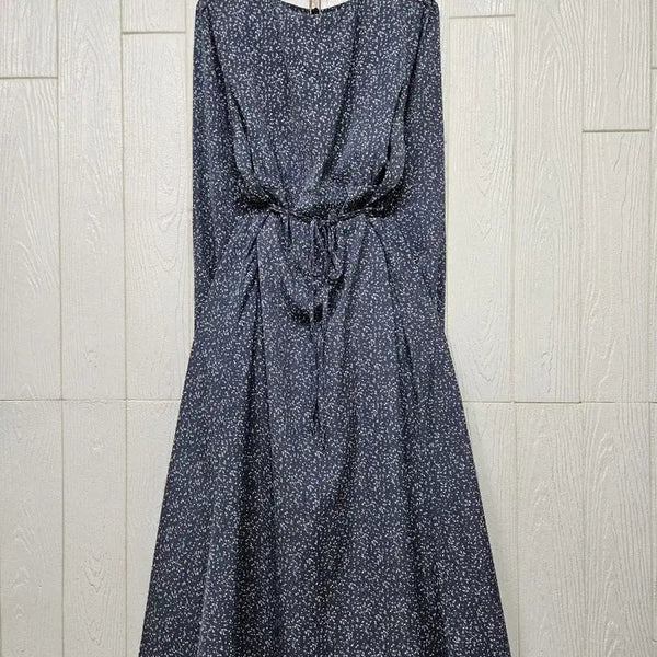[BUNJANG] Blue-Gray Patterned Dress / 블루그레이 잔무늬원피스